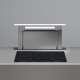 Falmec Down Draft Aspirazione verso il basso Acciaio inox, Bianco 3