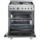 Smeg GP61X9 cucina Elettrico Gas Specchio, Acciaio inox 3