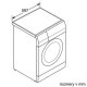 Siemens WD15H542EU lavasciuga Libera installazione Caricamento frontale Bianco 6