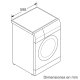 Siemens WD15H57XEP lavatrice Caricamento frontale 7 kg 1500 Giri/min Acciaio inox 6