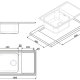 Smeg LG861D-2 lavello Lavello montato su piano Rettangolare Acciaio inox 3