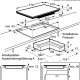 AEG HKL85410IB Da incasso Piano cottura a induzione 4 Fornello(i) 3