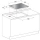 Hotpoint Ariston KRO 642 TO Z piano cottura Nero Da incasso Ceramica 4 Fornello(i) 3