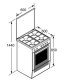 Bosch HGD72D221F cucina Bianco 6