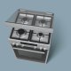 Siemens HX745535N cucina Elettrico Gas Acciaio inox 4