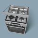 Siemens HX74W536N cucina Elettrico Gas Acciaio inox 3