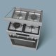 Siemens HX745526E cucina Elettrico Gas Acciaio inox 5