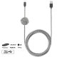 Native Union NCABLE-MUSB-ZEB cavo USB 3 m USB A Micro-USB A Nero, Bianco 4