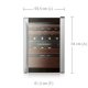 Samsung RW52DASS Libera installazione Nero, Stainless steel 52 bottiglia/bottiglie 4