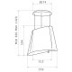 Elica OLA BRIGHT&RED IX/F/ 51 Sospeso Rosso, Acciaio inox 3