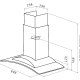 Elica Igloo TC IX/A/90 Cappa aspirante a parete Acciaio inox 720 m³/h 4