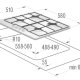Gorenje G6N40AX Nero, Argento Da incasso Gas 4 Fornello(i) 3