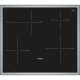 Bosch Serie 8 PIF645DE1E piano cottura Nero, Acciaio inox Da incasso Piano cottura a induzione 4 Fornello(i) 5