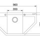 Franke MRG 612.071 E Lavello montato su piano Granito 3