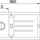 Franke Strata STG 614 Lavello montato su piano Rettangolare 3