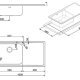 Smeg LG150D-2 lavello Lavello montato su piano Rettangolare Acciaio inox 3