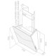 Elica Concetto Spaziale WH/F/75 Cappa aspirante a parete Bianco 5