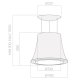 Elica Audrey Sense HEAVYMETAL/F/50 Cappa aspirante a isola Acciaio inox 3