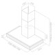 Elica Top Sense IXBL/F/60 Cappa aspirante a parete Nero, Acciaio inox 6