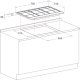 Hotpoint Ariston PCN 752 T/HA(WH) Nero, Acciaio inox Da incasso Gas 5 Fornello(i) 3