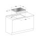 Hotpoint Ariston DD 642 HA(ICE) piano cottura Blu, Specchio Da incasso Gas 4 Fornello(i) 3