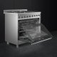 Smeg C9GMXI9 cucina Elettrico Gas Acciaio inox 8