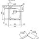 Foster S1000 44.1V.3,5”.STD Lavello montato su piano Rettangolare Acciaio inox 3