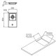 Foster KS Domino.1F semirapido.STD Acciaio inox Da incasso Gas 1 Fornello(i) 3