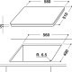 Whirlpool ACM 804/BA/S piano cottura Crema Da incasso Piano cottura a induzione 4 Fornello(i) 3