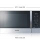 Samsung CE107M-3S forno a microonde Nero, Acciaio inox Superficie piana 28 L 900 W 3
