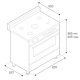 Bertazzoni La Germania Cucina RIS95C 71BX Inox Gas 3