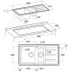 Hotpoint Ariston SK11030W2 (X) HA lavello Acciaio inox 3