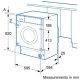 Siemens WK14D320EU lavasciuga Da incasso Caricamento frontale Bianco 5