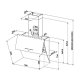 FABER S.p.A. MIRROR BK BRS X/V A80 LOGIC Cappa aspirante a parete Nero, Acciaio inox 860 m³/h 3