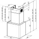 FABER S.p.A. LITHOS EG6 BK A45 Cappa aspirante a parete Nero, Acciaio inox 590 m³/h 3