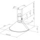 FABER S.p.A. Conica X A60 Cappa aspirante a parete Acciaio inox 420 m³/h 3