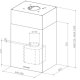 FABER S.p.A. Cubia Gloss Isola EG10 X A45 Active Cappa aspirante a isola Acciaio inox 770 m³/h 3