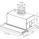 FABER S.p.A. MAXIMA EG8 AM/X A90 Incassato Alluminio 680 m³/h 3