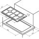 Bompani BO263HB/N piano cottura Acciaio inox Da incasso Gas 2 Fornello(i) 3