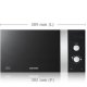 Samsung GE82V forno a microonde Argento 23 L 850 W 3