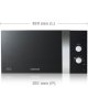 Samsung ME82V forno a microonde Argento 23 L 800 W 4
