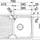 Franke Onda ONX 611 DX Acciaio inox 3