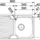 Franke Onda ONX 611-L DX Acciaio inox 3