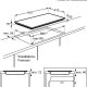 Electrolux EHDP9730IK Nero Da incasso Piano cottura a induzione 3 Fornello(i) 6