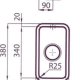Foster S4000.1V.18x34.R25 Lavello sottopiano Rettangolare Acciaio inox 3