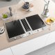 Miele CSDA 1040 Nero, Acciaio inox Da incasso Ceramica 4 Fornello(i) Cappa da incasso 3