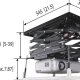 Vogel's PPL 1515 Sistema regolabile a soffitto per videoproiettori (1 mtr) 5