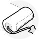 Vogel's XCW 100 - Hide-A-Wire (Silver/Aluminium) fermacavo Argento 3