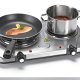 Tristar KP-6249 piano cottura Acciaio inox Superficie piana Piastra sigillata 2 Fornello(i) 4