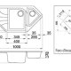 Elleci Ego Corner Lavello montato su piano Angolo Granitek 3